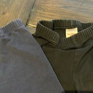 2 pairs of Hanna andersson leggings (Black, navy blue)